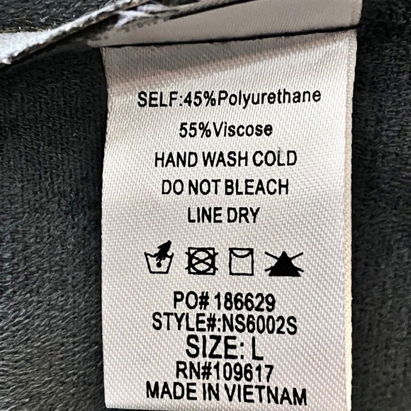 SHINESTAR Faux Leather Black Mini Skirt, Size Large - Picture 6 of 8